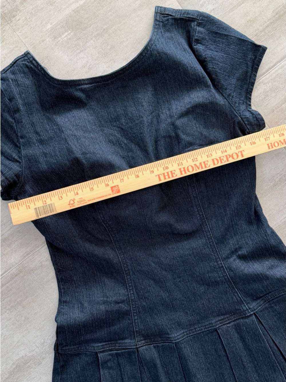 ee:some Denim Open‑Back Bow Dress – Medium - Picture 6 of 9
